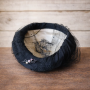 Chapeau ancien noir à voilette vintage