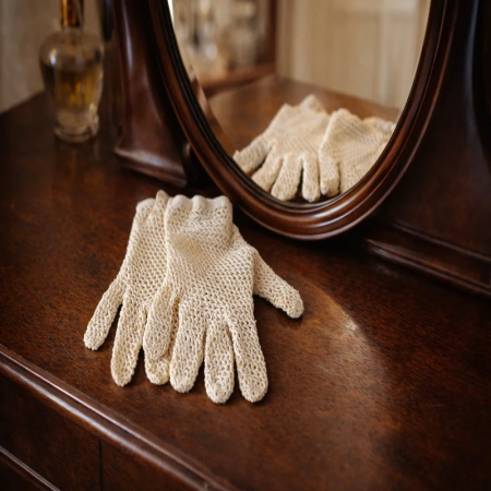Antique crocheted gloves – vintage fashion accessory