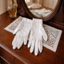 Antique crocheted cotton gloves – vintage fashion accessory