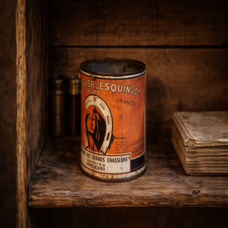 Antique Guerlesquin tin box – vintage collectible container