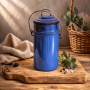 Antique Blue Enamel Box
