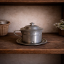 Cafetiere individuelle ancienne aluminium