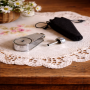 Vaporisateur parfum de sac vintage en métal chromé – accessoire vintage