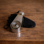 Vaporisateur parfum sac vintage en metal chrome