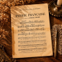 Ancienne partition musicale papier patine