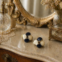 Boucles oreilles vintage clips retro
