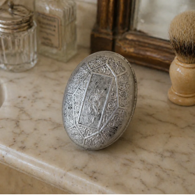 French Antique Silver Plated Box Vintage Decor
