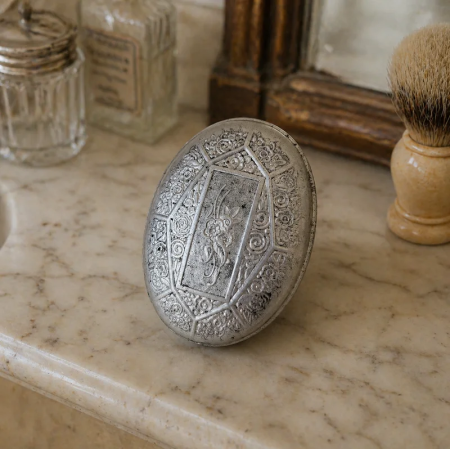French Antique Silver Plated Box Vintage Decor