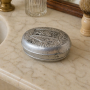 French Antique Silver Plated Box Vintage Decor