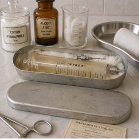 Ancienne seringue PYREX vintage