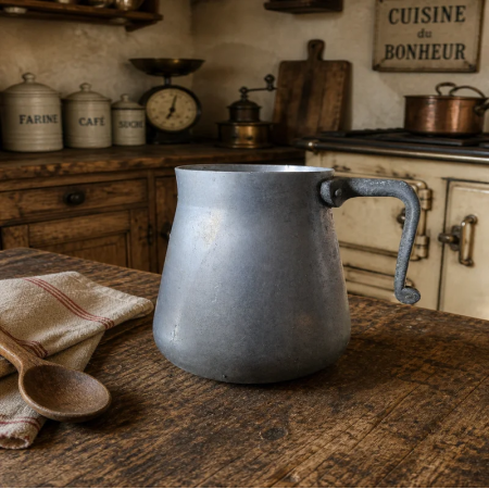 Petit pichet ancien aluminium vintage