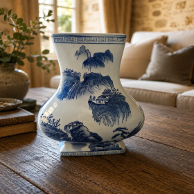 Authentic French Vintage Porcelain Vase Decor