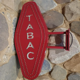 Vintage tobacco carrot light sign – antique advertising collectible