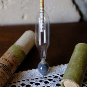 Antique glass glucometer – vintage medical instrument collectible